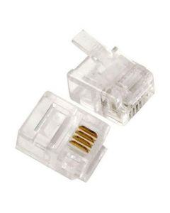 CONECTOR RJ 11TEL 4 VIAS CART (10) MISTER 100603