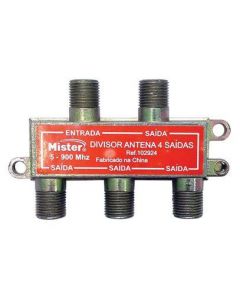 DIVISOR ANTENA 4 SAIDAS C/ CONEC MISTER102924